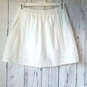 J.Crew white skirt XXS NWT
